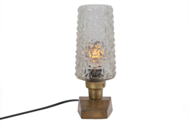 Charge tafellamp - metaal/glas antique brass | BePureHome