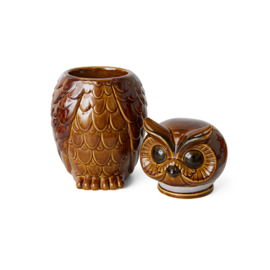 ACE7287 | Ceramic owl jar - roasted | HKliving
