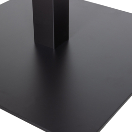 377345 | Bistro vierkante buisvoet - metaal matzwart 72x50x50 cm | WOOOD