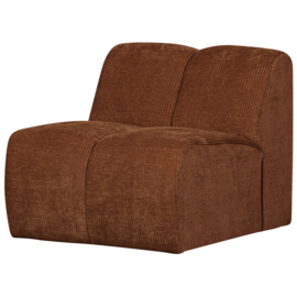 377451-R | Mojo 1-zits element - ribstof roestbruin | WOOOD
