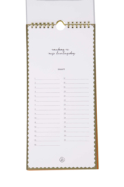 Verjaardagskalender lievelingsdag - Linnen  | Zusss - Binnekort verwacht!