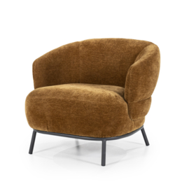  95898 | Fauteuil David - mosterd safari | Eleonora