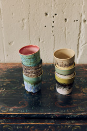 KST0248 | 70s ceramics: coffee mug, agave | HKliving - Eind oktober verwacht!