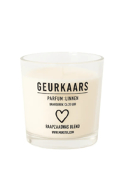 124655 | Geurkaars hart - parfum linnen | MIJN STIJL