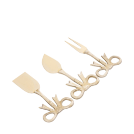 736443 | Quinta cheese knifes bow - champagne | PTMD