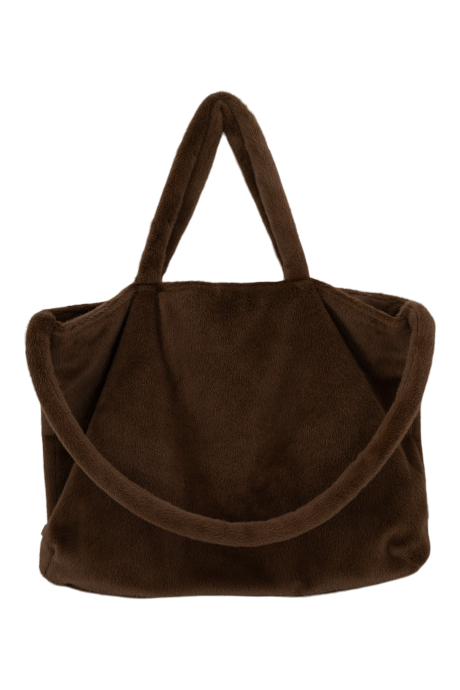 Shopper van faux fur - chocoladebruin | Zusss - Binnenkort verwacht!