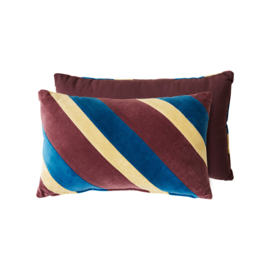 TKU2176 | Striped velvet cushion Speakeasy (50x30) | HKliving 