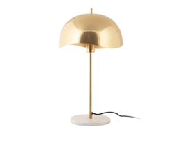 LM2204GD | Table lamp Waved Dome - gold plated | Leitmotiv by Present Time - SHOWROOMMODEL, alleen afhalen!