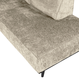 378655-WH | Statement hoekbank rechts - structure velvet wheatfield | WOOOD