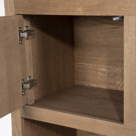 96274 | Kabinet Helsinki 150x220cm 2-delig 3-drs. 2 laden - lichtbruin | Eleonora