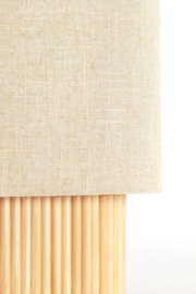 1896784 | Tafellamp 30x20x94 cm LASLO - hout naturel+linnen | Light & Living