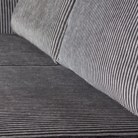 800542-ZG | Rodeo bank 2,5-zits - zwart/grijs | WOOOD