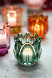 725673 | Bloomy tulip flower tealight - green | PTMD