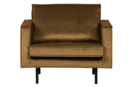 800541-14 | Rodeo fauteuil - velvet honing geel | BePureHome