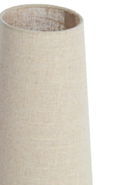 1891412 | Tafellamp Ø19x52,5 cm HOWIE - mat zwart+naturel | Light & Living