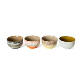 KST0294 | 70s ceramics: noodle bowls, sunset (set of 4) | HKliving - Medio oktober verwacht!