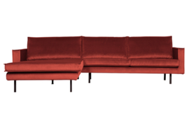 800905-205 | Rodeo chaise longue links - velvet chestnut | BePureHome