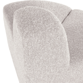 377901- EM | Mojo eetbank hoek rond rugleuning - boucle ecru melange | WOOOD