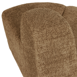 377901- WH | Mojo eetbank hoek rond rugleuning - wollig honinggeel | WOOOD