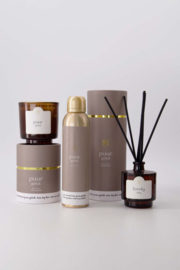 Geurkaars in glas in koker puur geluk - zand | Zusss