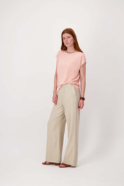  Top met boothals - Light pink | Zusss 