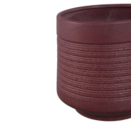 735677 | Sailas pot carved lines XXS - red | PTMD - Binnenkort verwacht!