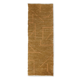 TTK3066 | hand woven cotton runner - mustard/honey (70x200) | HKliving