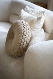 6856685 | Kussen Ø40 cm BEREND - zand | Light & Living