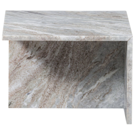 801414-N | Xhail rechthoek bijzettafel - marmer naturel | BePureHome