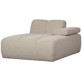 377459/60-EM | Mojo chaise longue element (links of rechts) - bouclé beige melange | WOOOD