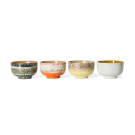 KST0294 | 70s ceramics: noodle bowls, sunset (set of 4) | HKliving - Medio oktober verwacht!