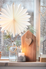 7406-01 | Pillar candle - white Ø:4 H:6 | Ib Laursen 