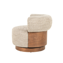 96613 | Fauteuil Nila - taupe Vanu | Eleonora