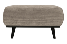 378663-L | Statement hocker - brede platte rib clay 80x55cm | BePureHome