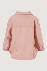  Modal blouse met tunnel - crispy pink | Zusss