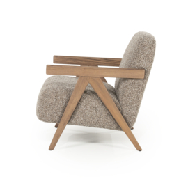 96317 | Fauteuil Francis - taupe Flou | Eleonora