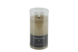 796898 | Stompkaars LED rustiek Ø7,5x12,5cm - beige | Countryfield
