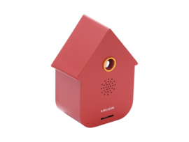 KA6095RD | Sound box modern cuckoo - red ochre | Karlsson by Present Time