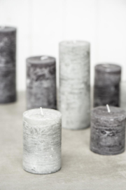 4178-18 | Rustic candle - light grey Ø:7 H:18 | Ib Laursen