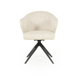96340 | Stoel Connor - zwart/beige | Eleonora - SHOWROOMMODEL (alleen afhalen!)