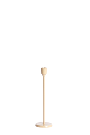 6069243 | Kandelaar Ø7,5x25,5 cm KAYIN - glans crème | Light & Living