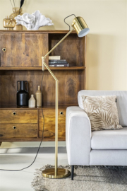 210052 | Floor lamp Sleek - gold | By-Boo* - SHOWROOMMODEL, alleen afhalen