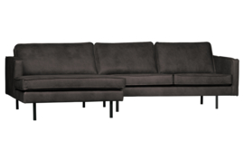 800905-Z | Rodeo chaise longue links - zwart | BePureHome