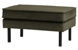 800897-156 | Rodeo hocker op poten - velvet dark green hunter | BePureHome