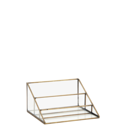 IB-2306873 | Glass organizer/showcase - antique brass | Madam Stoltz