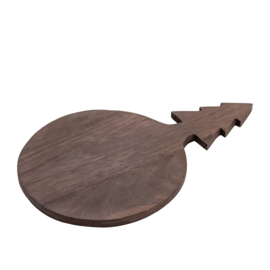 736325 | Jazzi choppingboard tree handle L - dark brown | PTMD - Begin november verwacht!