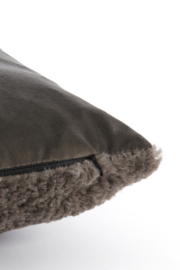 6879027 | Kussen 45x45 cm VITERBO - donker grijs | Light & Living
