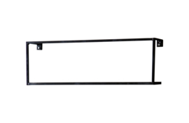 370109-Z | Meert wandplank metaal - zwart 50 cm | WOOOD