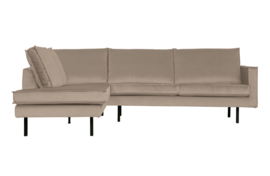 800972-K | Rodeo hoekbank links - velvet khaki | BePureHome