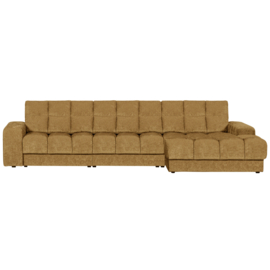 379013-G | Second date chaise longue rechts - velvet goudgeel | WOOOD